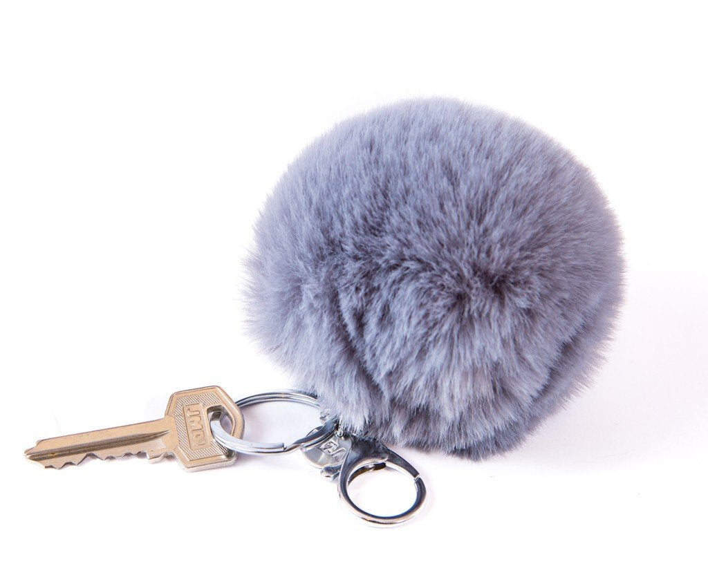 Keychain Pompom Charm - Purple - boom-ibiza
