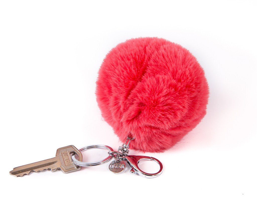 Keychain Pompom Charm - red - boom-ibiza