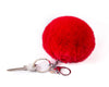 Keychain Pompom Charm - deap red - boom-ibiza