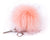 Keychain Furry Pompom Charm - Peach