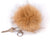 Keychain Furry Pompom Charm - Brown