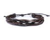 leather bracelet braided loose - mix - boom-ibiza