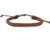 leather bracelet braided - neat brown