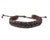 leather bracelet braided - Ibiza classic brown