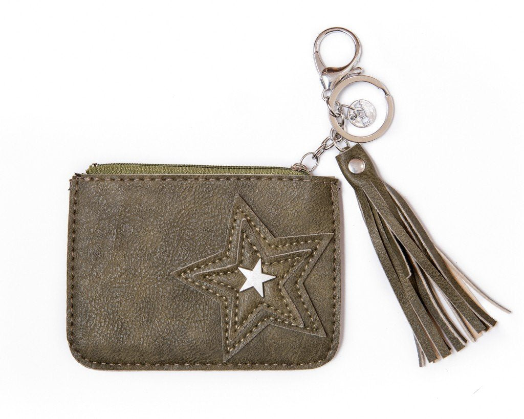 leather wallet - grean - boom-ibiza