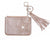 leather wallet - off white/pink - boom-ibiza