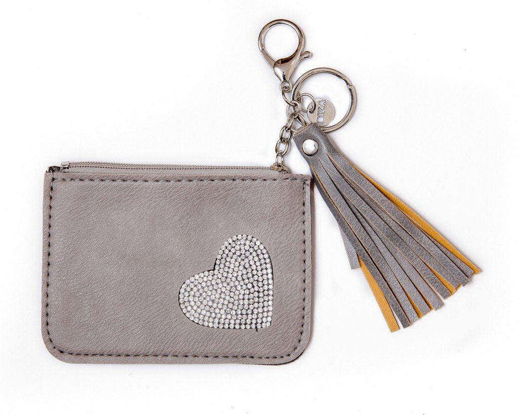 leather wallet - gray - boom-ibiza