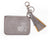 leather wallet - gray