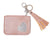 leather wallet - pink