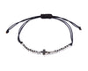 String Charm Bracelet - Metallic Cross - boom-ibiza