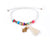 String Tassel Bracelet - White Hamsa Hand - boom-ibiza