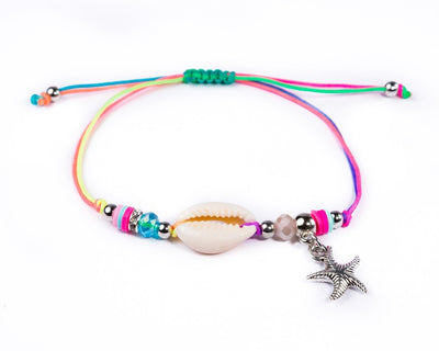 String Seashell Bracelet - Rainbow Sea-Star - boom-ibiza