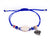 String Seashell Bracelet - Navy Blue Heart - boom-ibiza