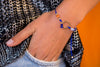 String Charm Bracelet - Blue Coin - boom-ibiza