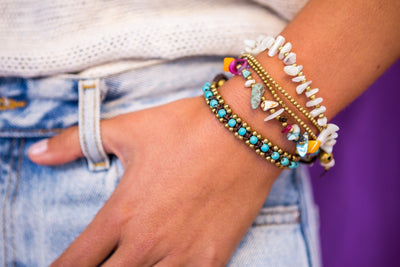 Turquoise Beads Bracelet - boom-ibiza