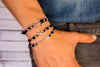 String Bracelet Metal Infinity - Black - boom-ibiza